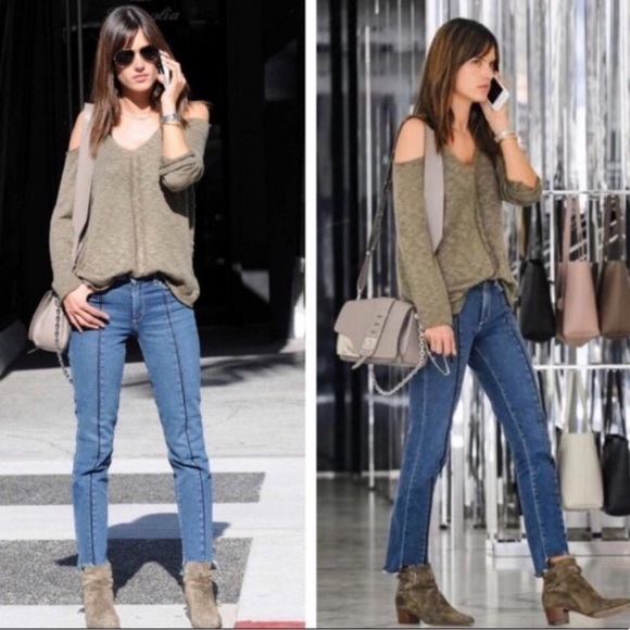 PAIGE Julia Step Hem Felice Step Hem Jeans Size 26 - Picture 4 of 13